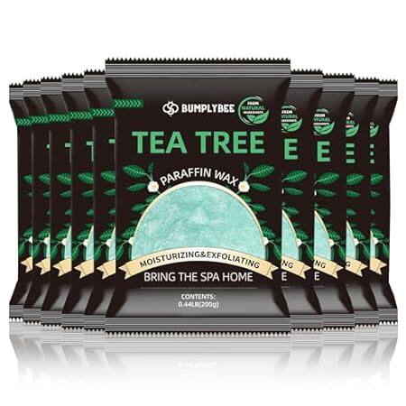 Paraffin Wax for Hand and Feet， 10 Pack Tea Tree Paraffin