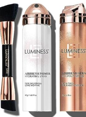 LUMINESS Airbrush Spray Silk Foundation Starter Kit - Med