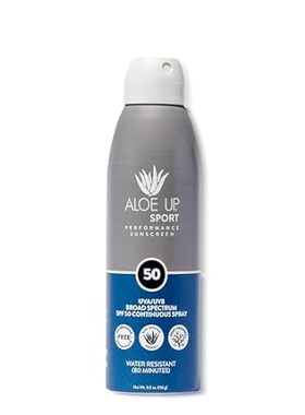 Aloe Up Sport Continuous Spray Sunscreen SPF 50 - Broad S