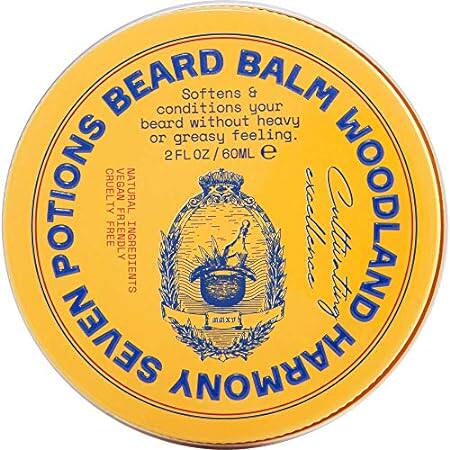 Seven Potions Beard Balm 2 oz. 100% Natural Beard Softene