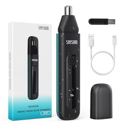 Nose Hair Trimmer for Men with LED Light Digital Display