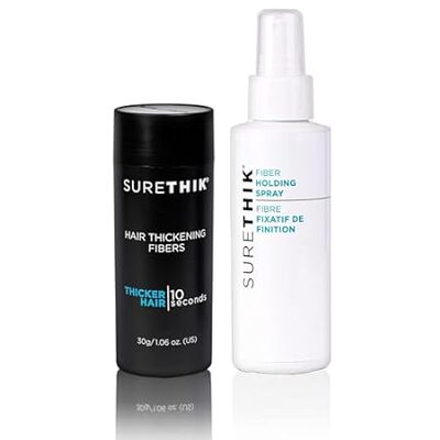 SURETHIK 30g Hair Thickening Fiber (Auburn) and Holding S