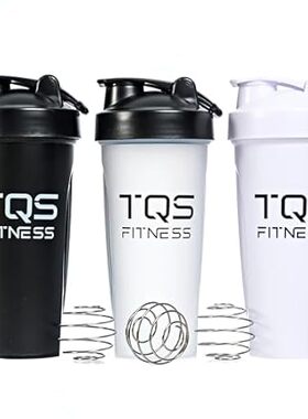 Protein Shaker Bottle Set 3 pack - BPA-Free Shaker Cups f