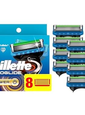 Gillette ProGlide Razor Refills for Men， 8 Razor Blade Re
