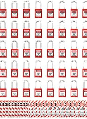 50 Keyed Different Lockout Tagout Locks with 50 Lock Out