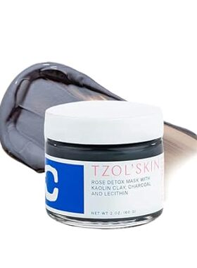 TZOL'Skin Rose Detox Mask - Clarifying Clay Mask - Reduce