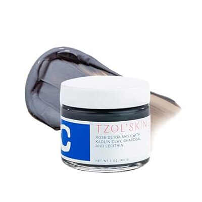TZOL'Skin Rose Detox Mask - Clarifying Clay Mask - Reduce