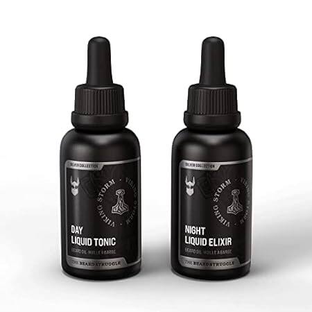 The Beard Struggle Tonic + Elixir Beard Oil Bundle - Silv