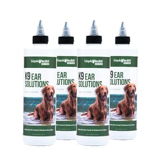 LIQUIDHEALTH 12 Fl Oz K9 Dog Ear Cleaner Wash Solutions -