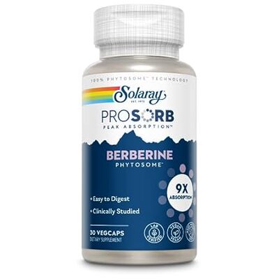 SOLARAY Berberine Phytosome - 9X Absorption and Easy-to-D