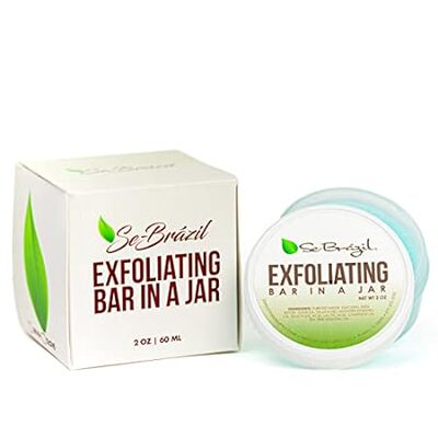 Exfoliating Soap Bar In A Jar for Ingrown Hairs， Razor Bu