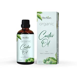 Herbion Naturals Organic Castor Oil (3.3 oz) USDA Certifi