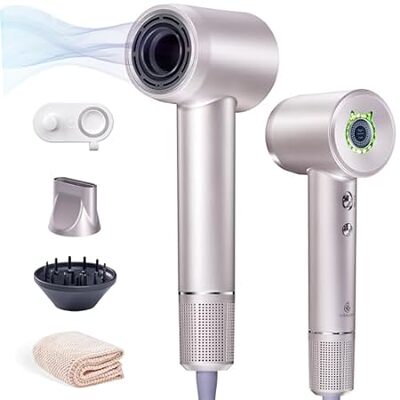 Hair Dryer High Speed with Diffuser Wall Mounted Holder M