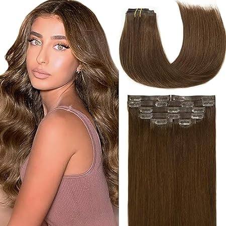 Loxxy Clip in Hair Extensions 18inch Seamless Clip in Hai