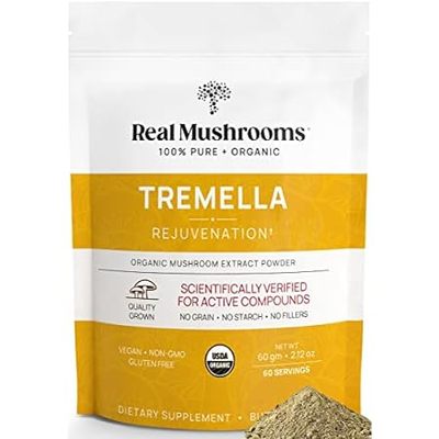 Real Mushrooms Tremella Mushroom Extract Powder (60 Servi