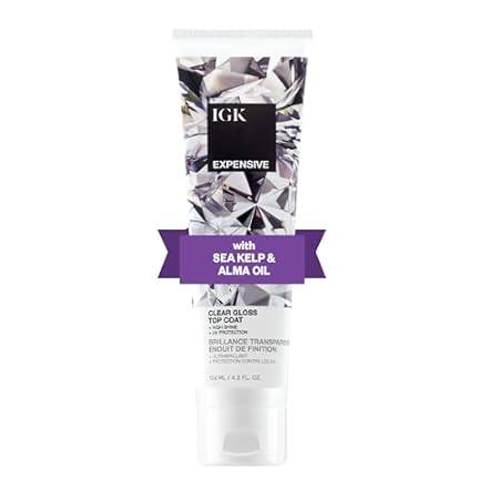IGK EXPENSIVE Clear Gloss Top Coat | Shine + Strengthen +