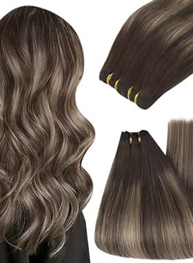 YoungSee Sew in Human Hair Extensions Balayage Weft Exten