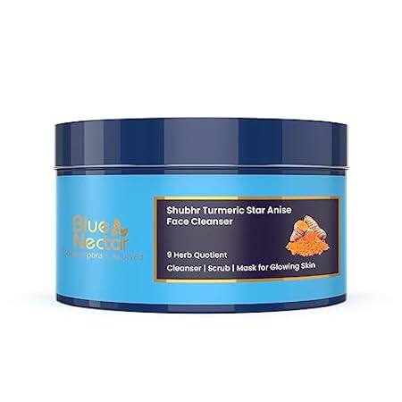 Blue Nectar Face Brightening Turmeric Natural Cleanser， 3