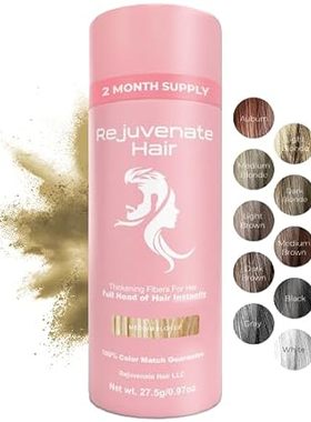 Fibers for Thinning Hair (Medium Blonde)， Undetectable Ha