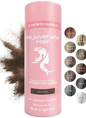 Fibers for Thinning Hair (Dark Brown)， Undetectable Hair