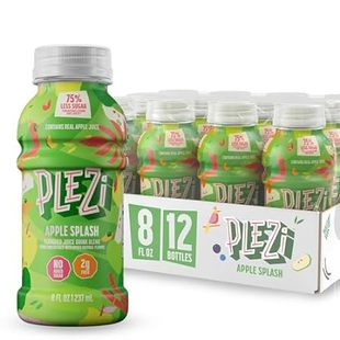 PLEZi Flavored Kids Juice Drink - Apple Splash Fruit Juic