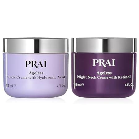 PRAI Beauty Ageless Day and Night Neck Creme Set | 1 Thro