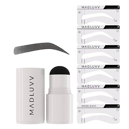 MADLUVV Eyebrow Stencil Kit - Easy-to-Use， Natural Look，