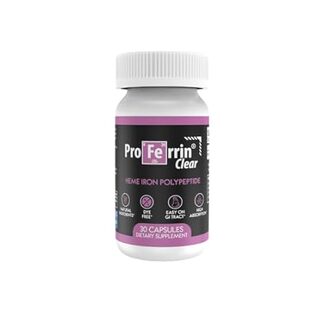 Proferrin Clear 30ct | US Made heme Iron for high Absorpt