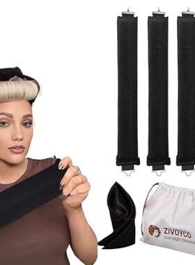 Heatless Hair Curler Overnight Blowout Curls Rods with Lu