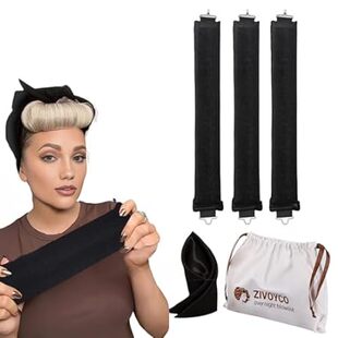 Heatless Hair Curler Overnight Blowout Curls Rods with Lu