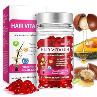 40 Pcs Hair Vitamin Serum Oil Capsule， Hair Treatment Ser