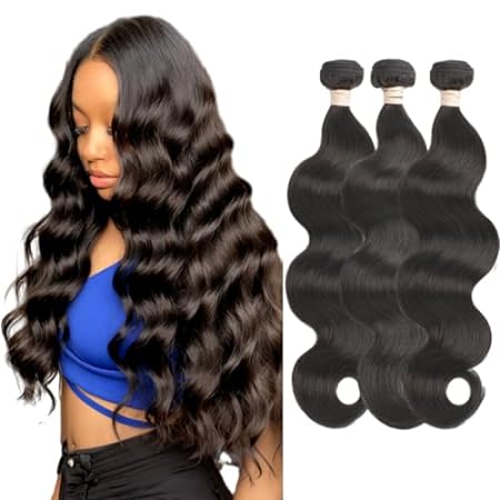 ALLRUN Body Wave Bundles Human Hair 14 16 18 Inch Body Wa