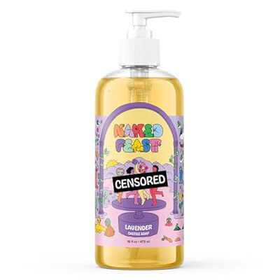Lavender Castile Soap， Lavender Body Wash， Natural Body W