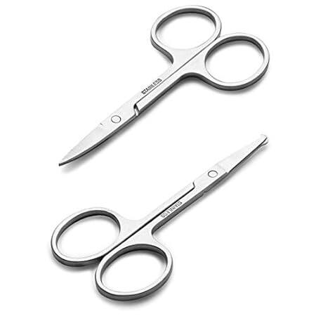 Facial Hair Small Grooming Scissors For Men Women - Eyebr