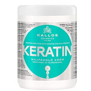 Kallos Keratin Hair Mask， for Damaged Dry Hair， Deep Cond
