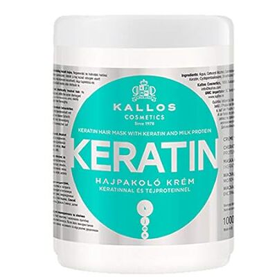 Kallos Keratin Hair Mask， for Damaged Dry Hair， Deep Cond