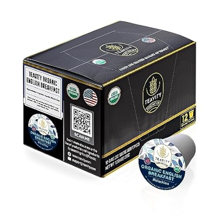 Organic English Breakfast Tea Pods for Keurig - Naturally图片