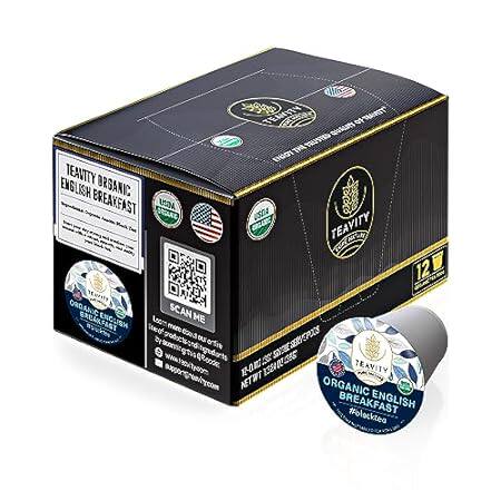 Organic English Breakfast Tea Pods for Keurig - Naturally