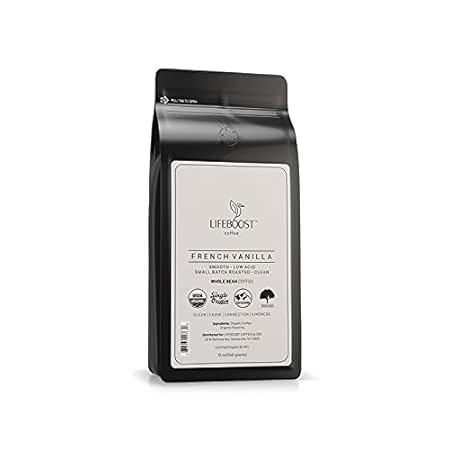 Lifeboost Coffee Whole Bean French Vanilla Coffee - Low A