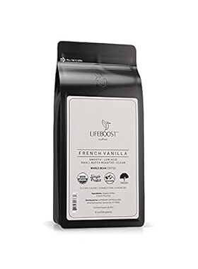Lifeboost Coffee Whole Bean French Vanilla Coffee - Low A