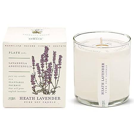 KOBO Heath Lavender Candle with Plantable Box (9 oz) | Pl