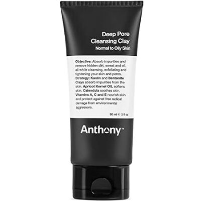 Anthony Deep Pore Cleansing Clay， 3 Fl Oz， Contains Kaoli