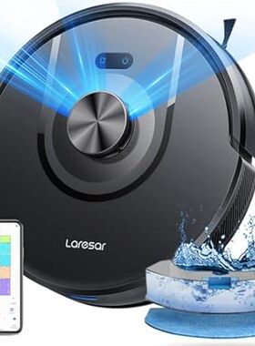 Laresar Robot Vacuums and Mop Combo， 5000Pa Strong Suctio