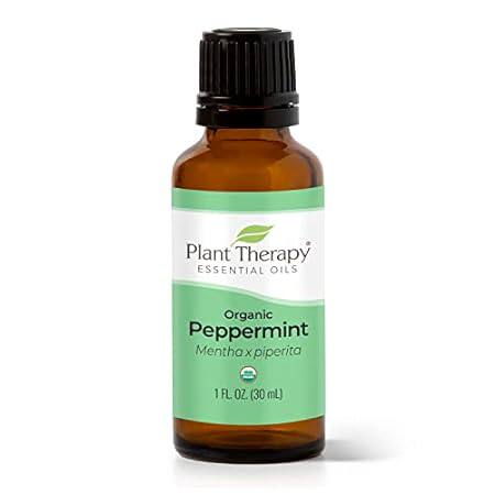 Plant Therapy Organic Peppermint Essential Oil 100% Pure，