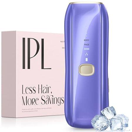 Ziska Laser Hair Removal for Women and Men，Painless IPL H