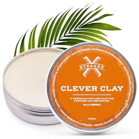 Clever Clay - Natural Finish Styling Hair Clay for Men -