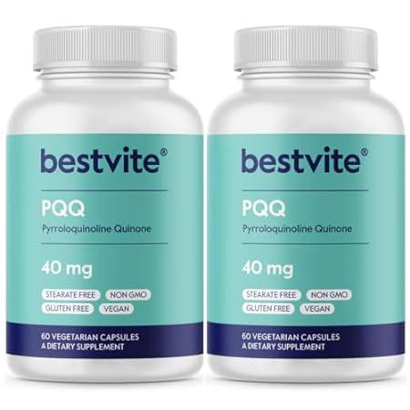BESTVITE PQQ 40mg (Pyrroloquinoline Quinone) (120 Vegetar