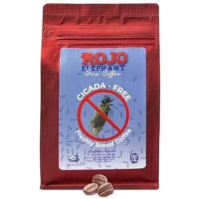 Rojo Elephant Cicada-Free Handcrafted Whole Bean Coffee，