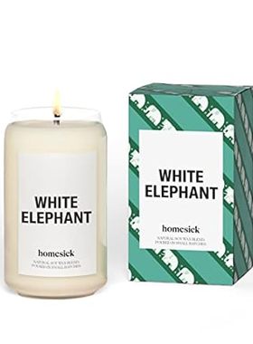 Homesick Premium Scented Candle， White Elephant - Candied