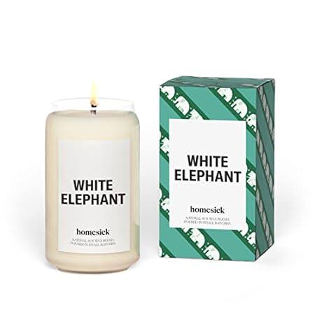 Homesick Premium Scented Candle， White Elephant - Candied